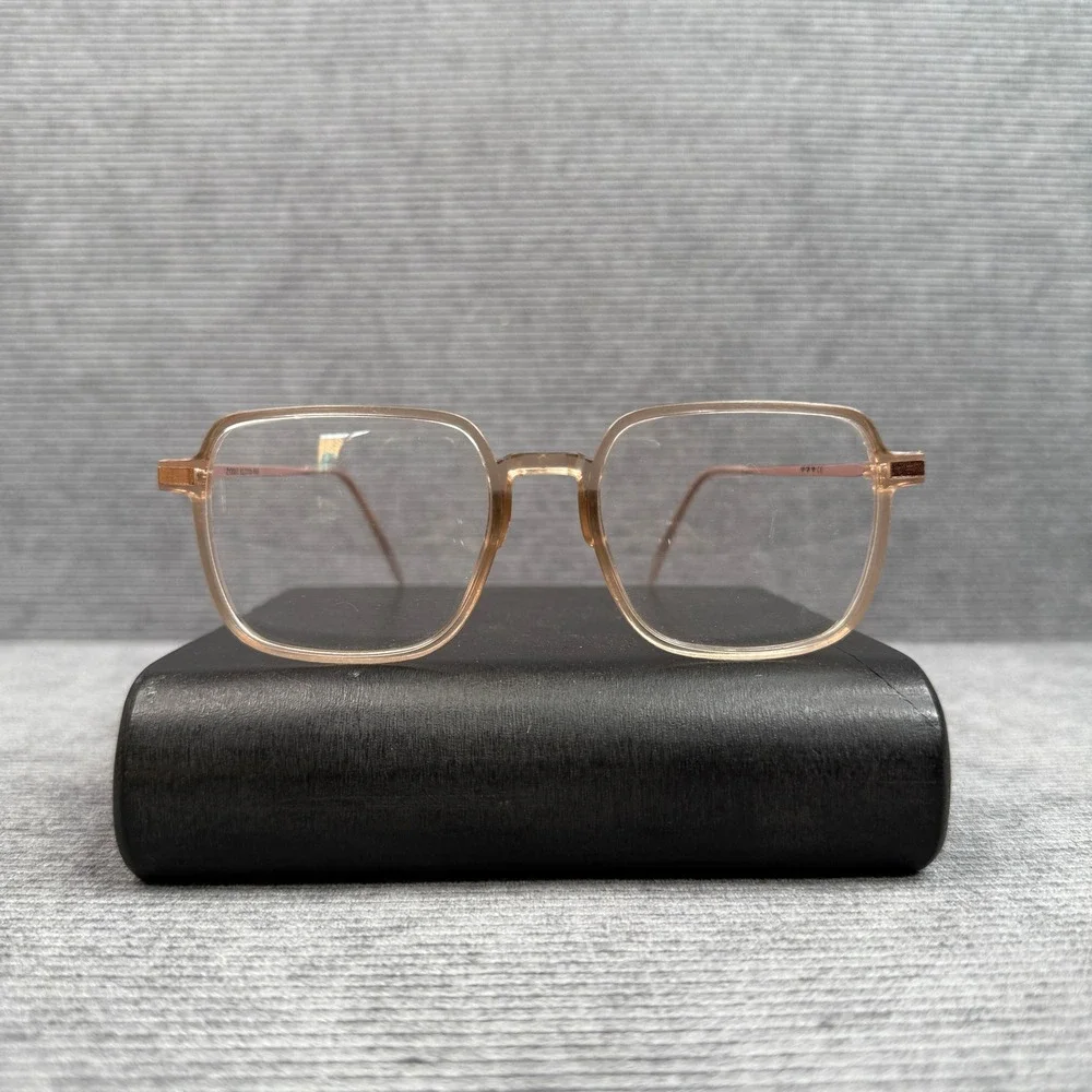 Zenni Optical Square Y2K Eyeglasses Frames‎ Rose Gold  Pink ZY2055 52-18-146